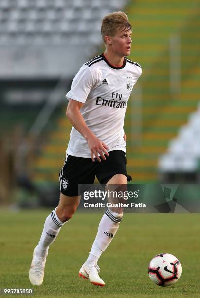 Benfica midfielder Keaton Parks from United States of America in action during the Pre-Season Friendly match between SL Benfica and FK Napredak at...