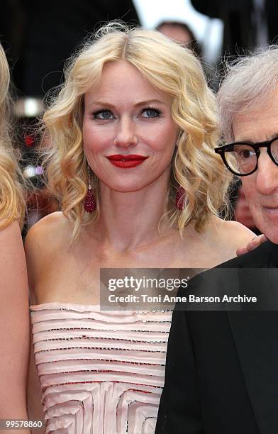 Actress Naomi Watts attends the 'You Will Meet A Tall Dark Stranger' Premiere held at the Palais des Festivals during the 63rd Annual International...