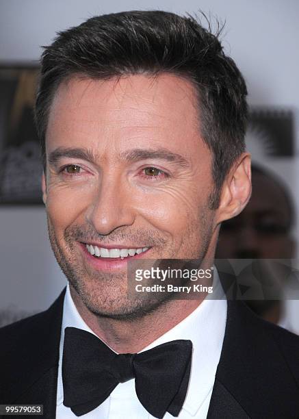 Actor Hugh Jackman arrives at the 5th Annual "A Fine Romance" Benefit at Fox Studio Lot on May 1, 2010 in Century City, California.