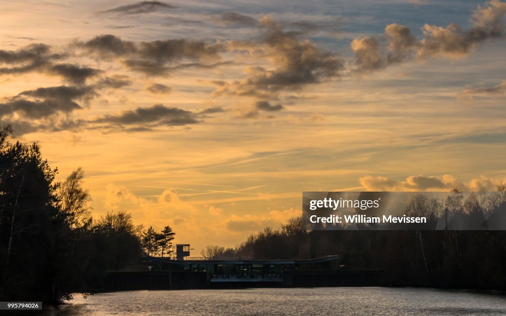 Lock Keeper Cabin Sunset
