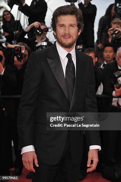 Actor Guillaume Canet attends the "You Will Meet A Tall Dark Stranger" Premiere at the Palais des Festivals during the 63rd Annual Cannes Film...