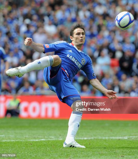 Frank Lampard of Chelsea in action during the FA Cup sponsored by E.ON Final match between Chelsea and Portsmouth at Wembley Stadium on May 15, 2010...