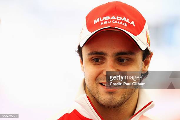 Felipe Massa of Brazil and Ferrari is seen in the paddock before the final practice session prior to qualifying for the Monaco Formula One Grand Prix...