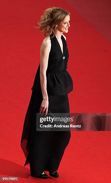 Actress Pilar Lopez De Ayala attends the "You Will Meet A Tall Dark Stranger" Premiere at the Palais des Festivals during the 63rd Annual Cannes Film...