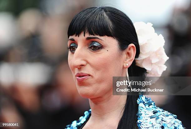 Rossy De Palma attends the "You Will Meet A Tall Dark Stranger" Premiere at the Palais des Festivals during the 63rd Annual Cannes Film Festival on...