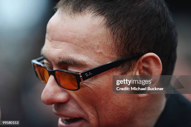 Jean-Claude Van Damme attends the "You Will Meet A Tall Dark Stranger" Premiere at the Palais des Festivals during the 63rd Annual Cannes Film...