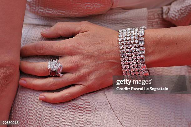 Actress Lucy Punch attends the "You Will Meet A Tall Dark Stranger" Premiere at the Palais des Festivals during the 63rd Annual Cannes Film Festival...