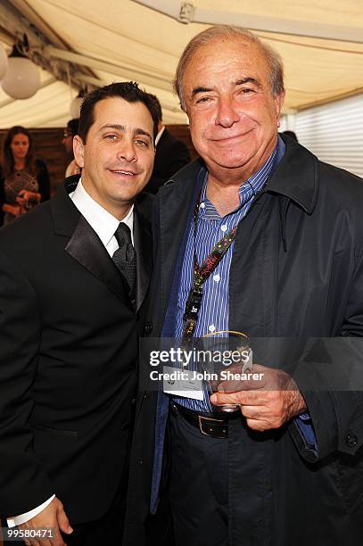 David Glasser and Joseph Vincente attend the 'The Weinstein Company Cocktail Party' during the 63rd Annual Cannes Film Festival at Terraza Martini at...