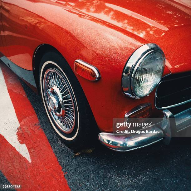 sport red - vintage cars stock pictures, royalty-free photos & images