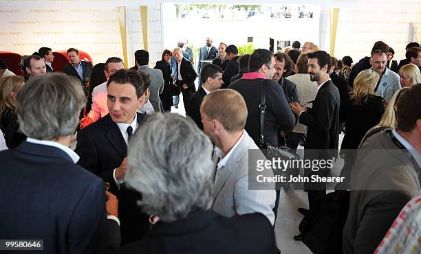 General view of atmosphere at the 'The Weinstein Company Cocktail Party' during the 63rd Annual Cannes Film Festival at Terraza Martini at Plage du...