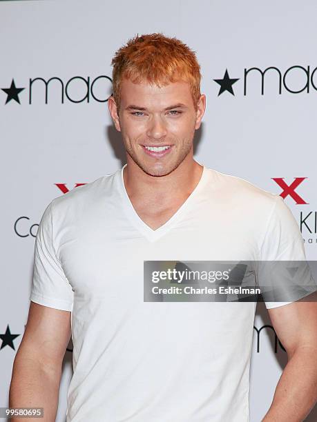 Actor Kellan Lutz promotes Calvin Klein X Underwear at Macy's Herald Square on May 15, 2010 in New York City.