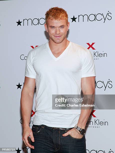 Actor Kellan Lutz promotes Calvin Klein X Underwear at Macy's Herald Square on May 15, 2010 in New York City.