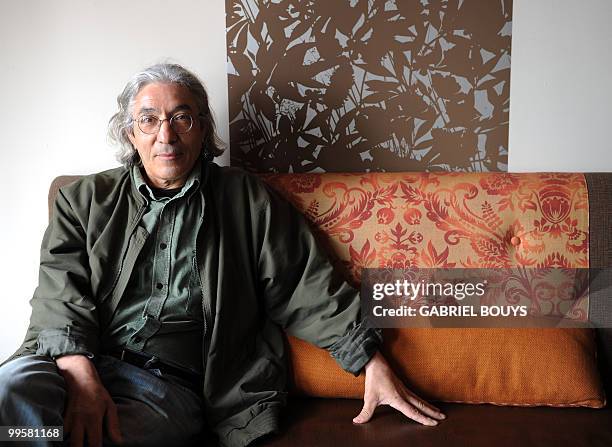 Algerian author Boualem Sansal poses in Los Angeles, California on May 15, 2010. Sansal's latest novel, Le village de l'Allemand ou le journal des...