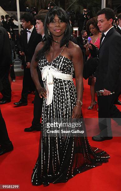 Figure skater Surya Bonaly attends the "Another Year" Premiere at the Palais des Festivals during the 63rd Annual Cannes Film Festival on May 15,...