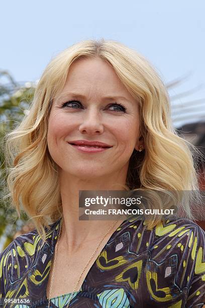 British-born Australian actress Naomi Watts poses during the photocall of "You Will Meet a Tall Dark Stranger" presented out of competition at the...