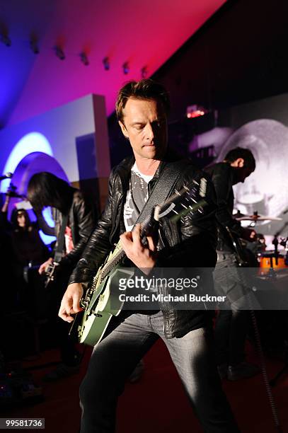 David Hallyday performs the Gala Magazine Party at Terraza Martini during the 63rd Annual Cannes Film Festival on May 15, 2010 in Cannes, France.