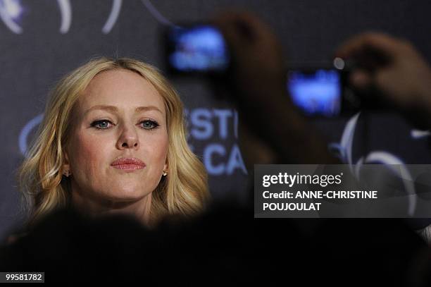 British-born Australian actress Naomi Watts attends the press conference of "You Will Meet a Tall Dark Stranger" presented out of competition at the...