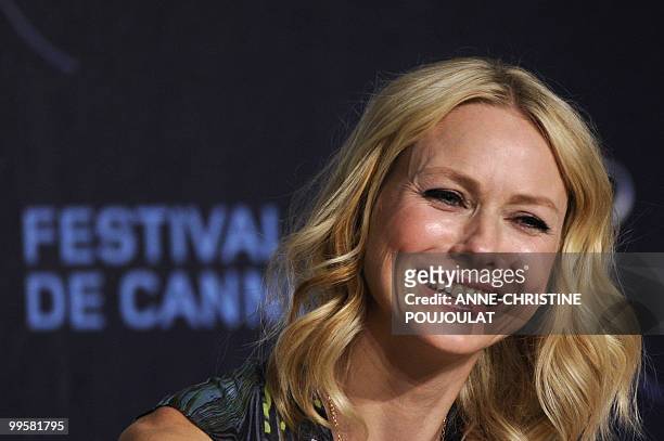 British-born Australian actress Naomi Watts speaks during the press conference of "You Will Meet a Tall Dark Stranger" presented out of competition...