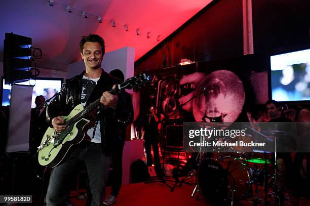 David Hallyday performs the Gala Magazine Party at Terraza Martini during the 63rd Annual Cannes Film Festival on May 15, 2010 in Cannes, France.