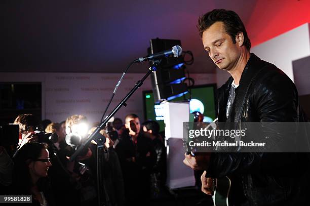 David Hallyday performs the Gala Magazine Party at Terraza Martini during the 63rd Annual Cannes Film Festival on May 15, 2010 in Cannes, France.