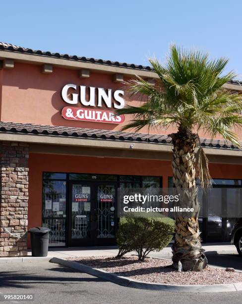 The Guns and Guitars store in Mesquite, Nevada, USA, 3 October 2017. Las Vegas shooter Stephen Paddock bought several of his weapons here, according...