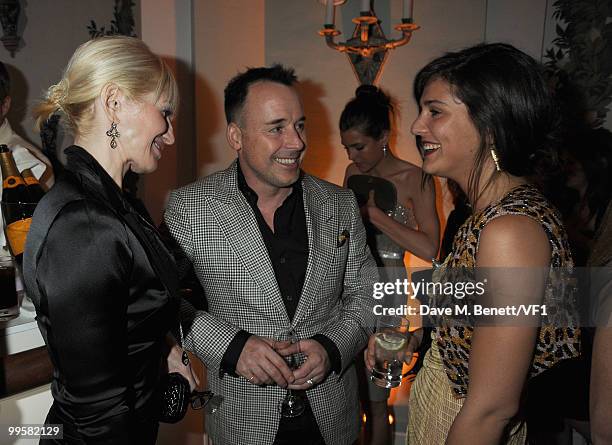 Actress Ellen Barkin, David Furnish and Margherita Missoni attend the Vanity Fair and Gucci Party Honoring Martin Scorsese during the 63rd Annual...