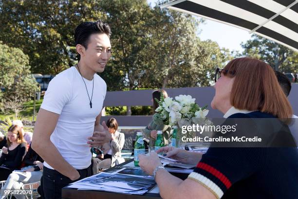 Models attend the David Jones Spring Summer 18 Collections Launch Model Castings on July 11, 2018 in Sydney, Australia.