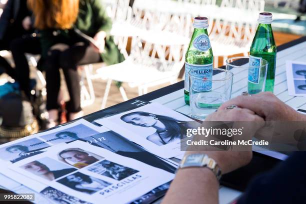 Models attend the David Jones Spring Summer 18 Collections Launch Model Castings on July 11, 2018 in Sydney, Australia.