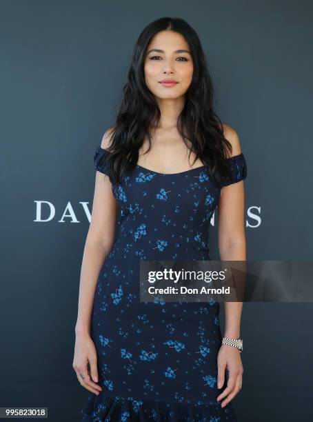 Jessica Gomes poses during the David Jones Spring Summer 18 Collections Launch Model Castings on July 11, 2018 in Sydney, Australia.