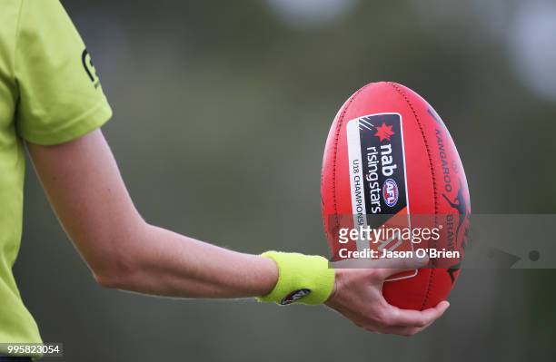 General view during the AFLW U18 Championships match between Vic Country and Central Allies at Broadbeach Sports Club on July 11, 2018 in Gold Coast,...