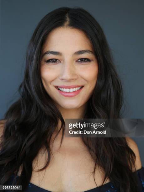 Jessica Gomes poses during the David Jones Spring Summer 18 Collections Launch Model Castings on July 11, 2018 in Sydney, Australia.