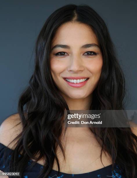 Jessica Gomes poses during the David Jones Spring Summer 18 Collections Launch Model Castings on July 11, 2018 in Sydney, Australia.