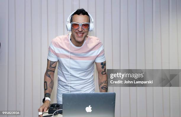 Designer and DJ Karim Rashid attends Publicolor Top Coat Party on July 10, 2018 in New York City.