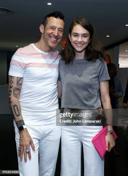 Designer and DJ Karim Rashid and Ada Tache attend Publicolor Top Coat Party on July 10, 2018 in New York City.