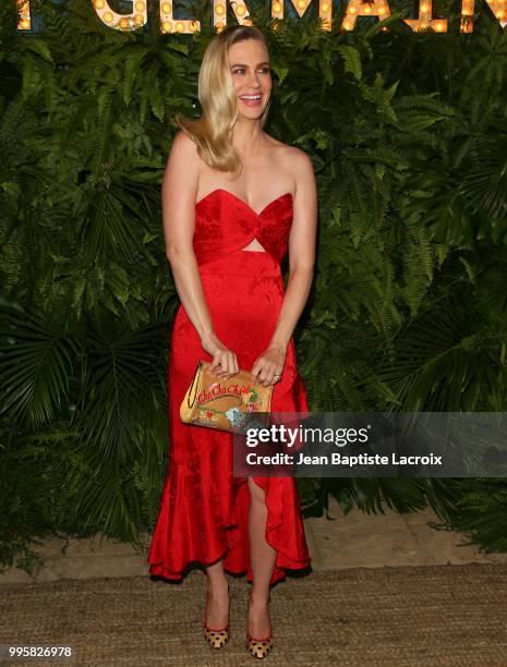 January Jones attends the 2nd Annual Maison St-Germain on July 10, 2018 in Malibu, California.