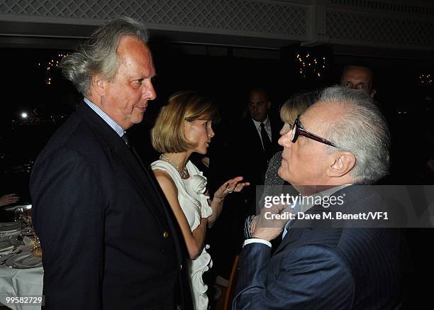Vanity Fair Editor Graydon Carter and director Martin Scorsese attend the Vanity Fair and Gucci Party Honoring Martin Scorsese during the 63rd Annual...