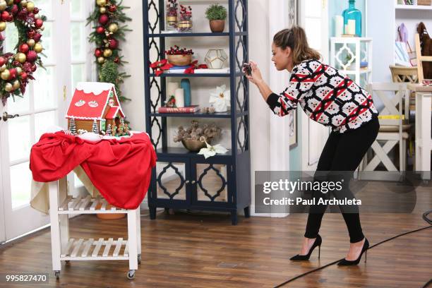 Actress / TV Personality Vanessa Lachey visits Hallmark's "Home & Family" celebrating "Christmas In July" at Universal Studios Hollywood on July 10,...