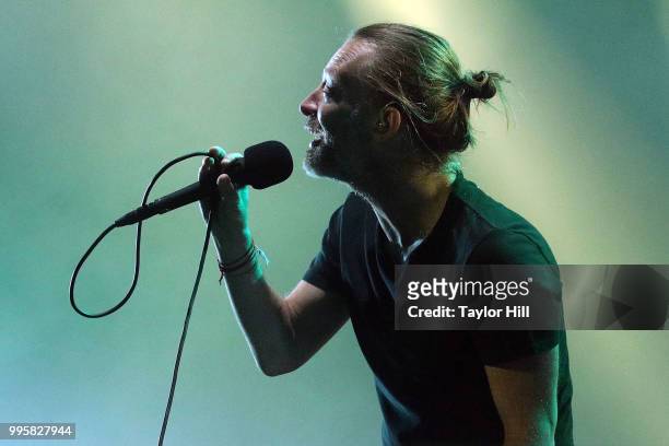 Thom Yorke of Radiohead performs at Madison Square Garden on July 10, 2018 in New York City.