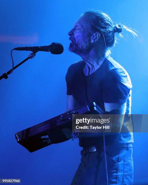 Thom Yorke of Radiohead performs at Madison Square Garden on July 10, 2018 in New York City.