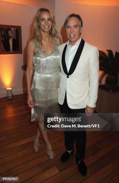 Dee Hilfiger and Tommy Hilfiger attends the Vanity Fair and Gucci Party Honoring Martin Scorsese during the 63rd Annual Cannes Film Festival at the...