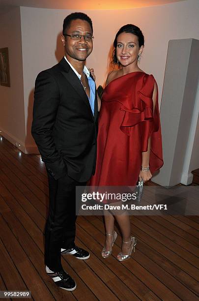 Actor Cuba Gooding Jr and guest attends the Vanity Fair and Gucci Party Honoring Martin Scorsese during the 63rd Annual Cannes Film Festival at the...