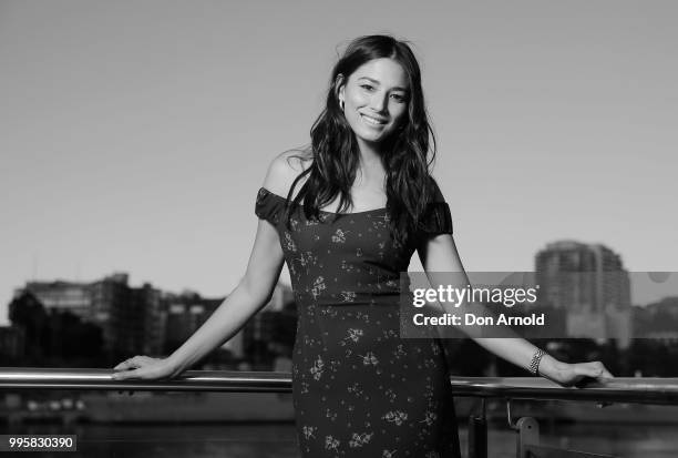 Jessica Gomes poses during the David Jones Spring Summer 18 Collections Launch Model Castings on July 11, 2018 in Sydney, Australia.