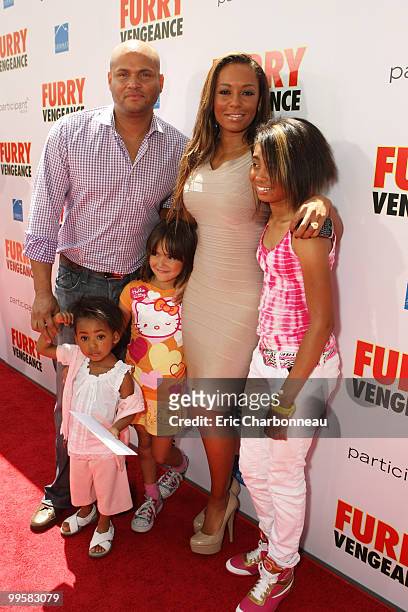 Stephen Belafonte and Melanie Brown at Summit Entertainment's Los Angeles Premiere of 'Furry Vengeance' on April 18, 2010 at the Bruin Theatre in...