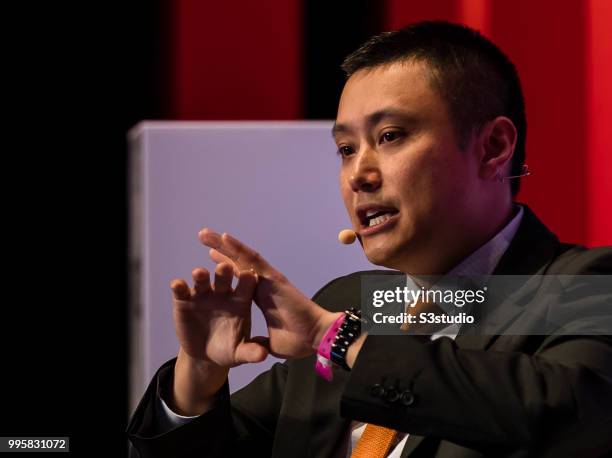 Simon Loong, founder of WeLab, attends the Day 2 of the RISE Conference 2018 at Hong Kong Convention and Exhibition Centre on July 11, 2018 in Hong...