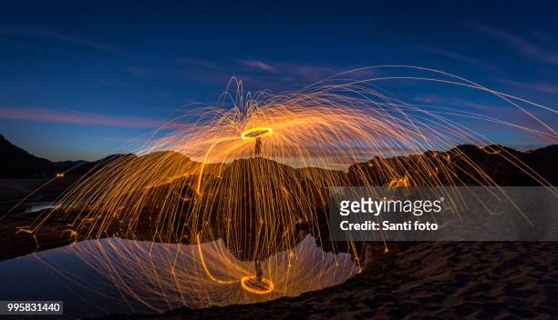 fire dancing show - sanyi stock pictures, royalty-free photos & images