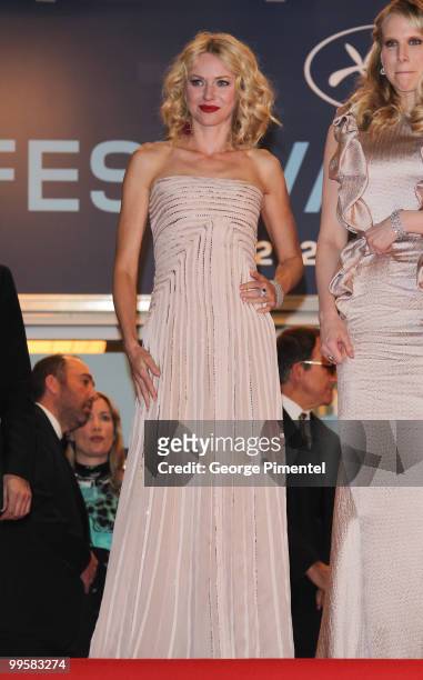 Actress Naomi Watts attends the 'You Will Meet A Tall Dark Stranger' Premiere held at the Palais des Festivals during the 63rd Annual International...