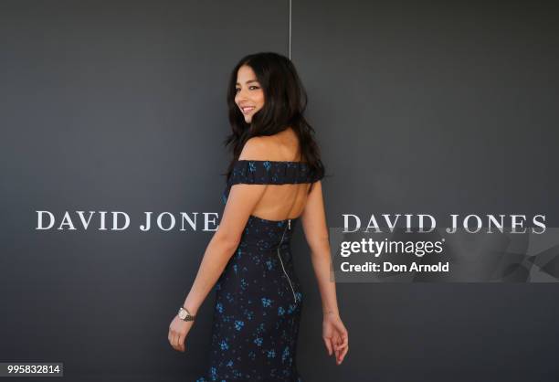 Jessica Gomes poses during the David Jones Spring Summer 18 Collections Launch Model Castings on July 11, 2018 in Sydney, Australia.