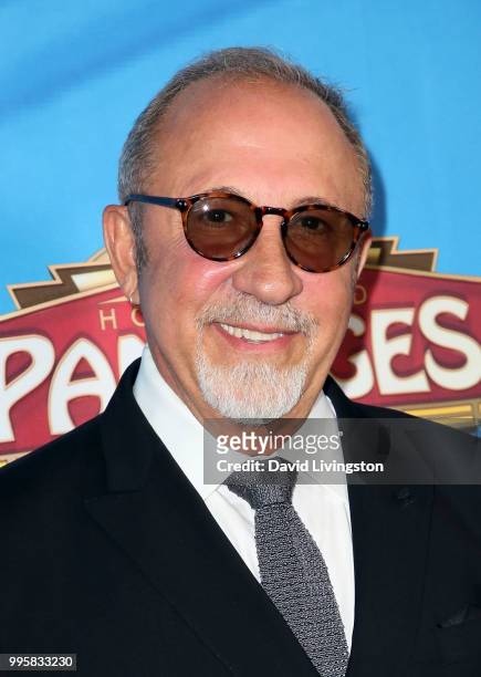 Musician Emilio Estefan attends a celebration of the Los Angeles engagement of "On Your Feet!", the Emilio and Gloria Estefan Broadway musical, at...