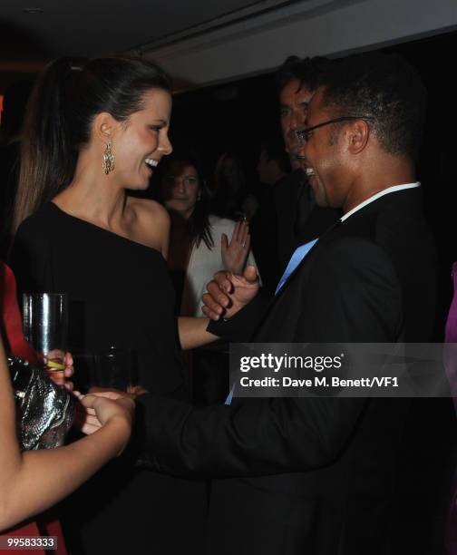 Actress Kate Beckinsale and actor Cuba Gooding Jr attend the Vanity Fair and Gucci Party Honoring Martin Scorsese during the 63rd Annual Cannes Film...