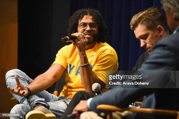 Daveed Diggs attends Film Independent at the WGA Theater presents screening and Q&A of "Blindspotting" at The WGA Theater on July 10, 2018 in Beverly...
